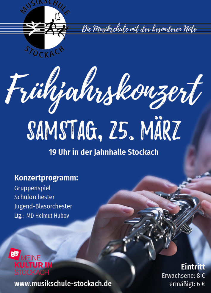Frühjahrskonzert Musikschule Stockach am 25. März 2023